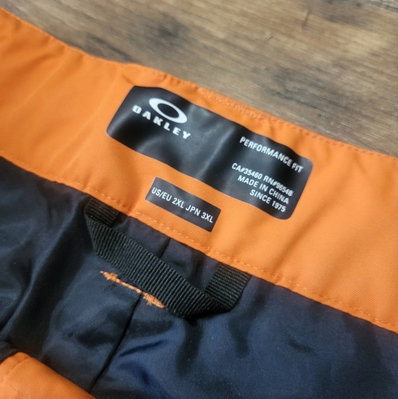 NWT Men's Oakley Burnt Orange Divisional Cargo Shell Pants Size XXL - Picture 9 of 12